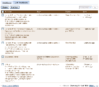 SPAM: Trackback