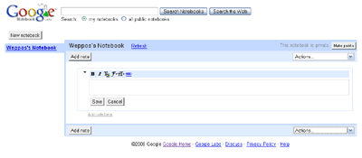 Google Notebook