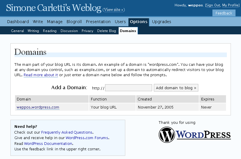 Mapping WordPress