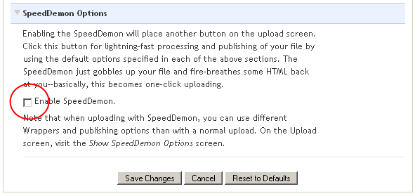 BFU SpeedDemon