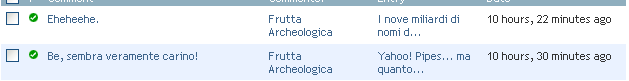 SPAM frutta archeologica