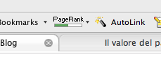 PR nella Google Toolbar