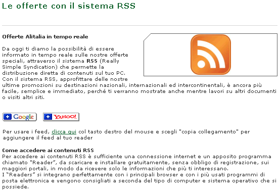 Feed Alitalia