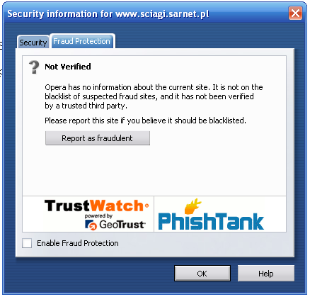 Opera Report Phishing