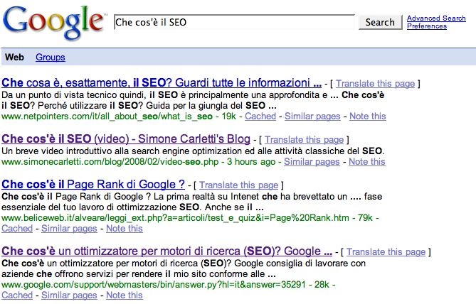 Risultati ricerca per Che cos'è il SEO