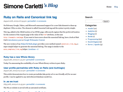 Blog after restyling Blog after restyling