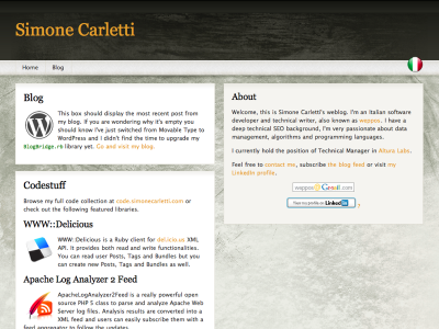 Blog before restyling Blog before restyling