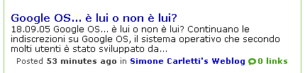 Post indicizzato in 53 minuti